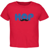 Easter - Hop Boys Mustache Light Blue Toddler T-Shirt