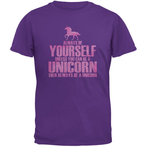 Always Be Yourself Unicorn Purple Youth T-Shirt