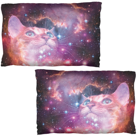 Galaxy Cat Pillow Case Set