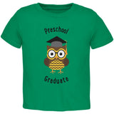 Graduation - Preschool Graduate Owl Kelly Green Toddler T-Shirt
