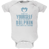 Always Be Yourself Dolphin Royal Soft Baby One Piece