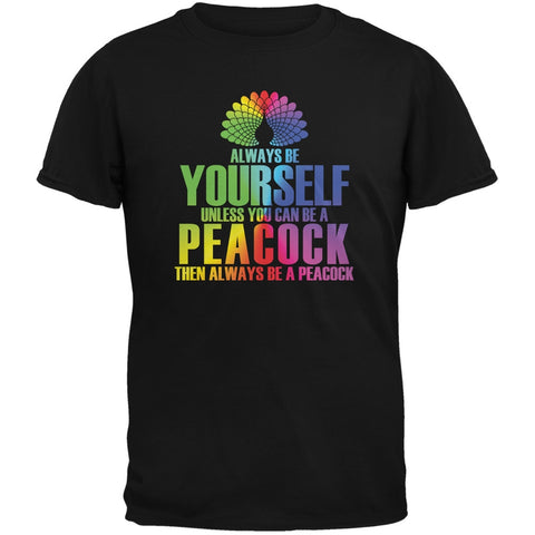 Always Be Yourself Peacock Black Youth T-Shirt