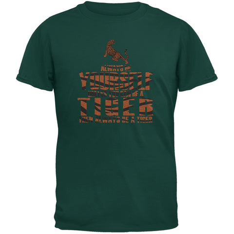 Always Be Yourself Tiger Forest Green Youth T-Shirt