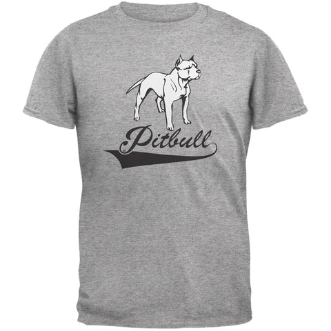 Pit Bull Heather Grey Adult T-Shirt