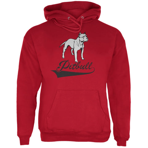 Pit Bull Red Adult Hoodie