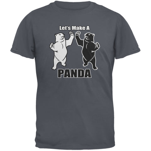 Let's Make A Panda Funny Charcoal Youth T-Shirt