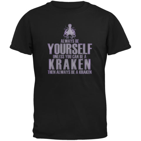 Always Be Yourself Kraken Black Youth T-Shirt