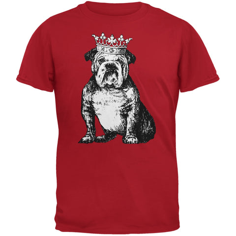 Bulldog Crown Red Adult T-Shirt