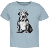Bulldog Crown Light Blue Toddler T-Shirt