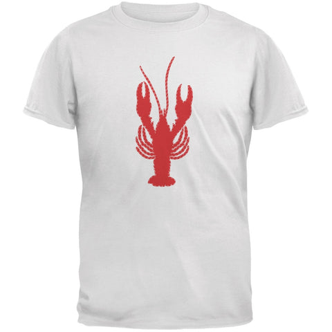 Summer - Lobster Faux Stitched White Youth T-Shirt