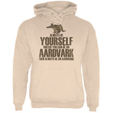 Always Be Yourself Aardvark Black Adult Hoodie