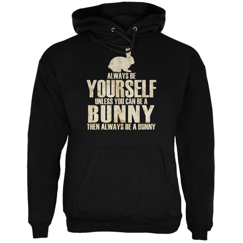 Always Be Yourself Bunny Black Adult Hoodie