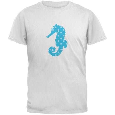 Summer - Seahorse Faux Stitched White Youth T-Shirt