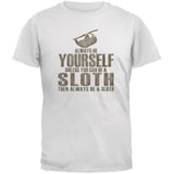 Always Be Yourself Sloth Brown Youth T-Shirt