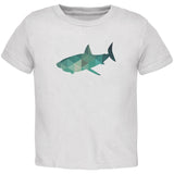 Shark Geometric White Toddler T-Shirt