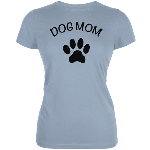 Mother's Day - Dog Mom Light Blue Juniors Soft T-Shirt