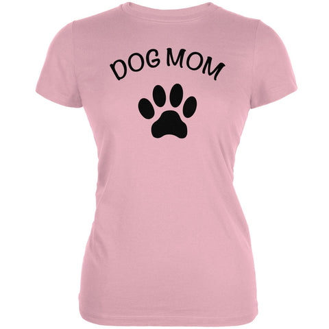 Mother's Day - Dog Mom Pink Juniors Soft T-Shirt