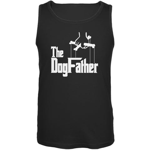 Fathers Day - The Dog Father Black Adult Tank Top