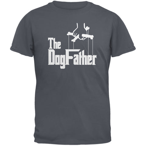 Fathers Day - The Dog Father Charcoal Grey Adult T-Shirt