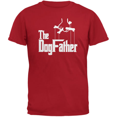 Fathers Day - The Dog Father Red Adult T-Shirt