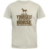 Always Be Yourself Horse Black Youth T-Shirt