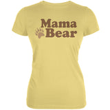Mothers Day - Mama Bear Black Juniors Soft T-Shirt