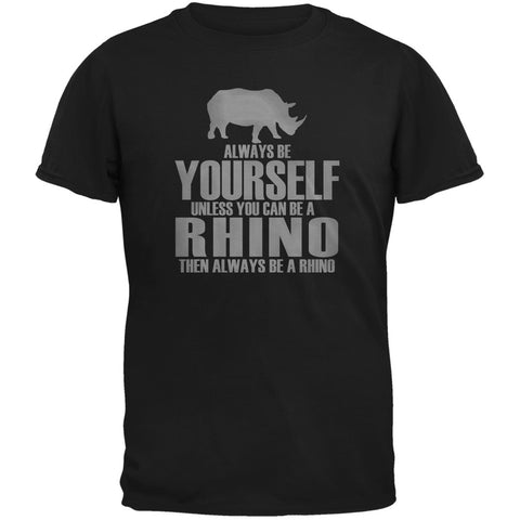 Always Be Yourself Rhino Black Youth T-Shirt