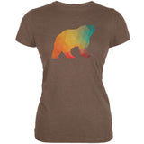 Bear Geometric Black Juniors Soft T-Shirt