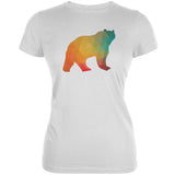 Bear Geometric Black Juniors Soft T-Shirt