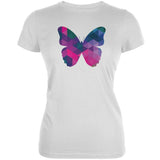 Butterfly Geometric Navy Juniors Soft T-Shirt