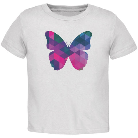 Butterfly Geometric White Toddler T-Shirt