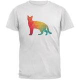 Cat Geometric Navy Youth T-Shirt