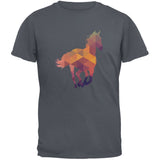 Horse Geometric Charcoal Youth T-Shirt