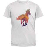 Horse Geometric Charcoal Grey Adult T-Shirt
