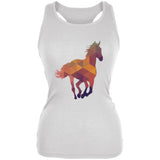 Horse Geometric Grey Juniors Soft Tank Top