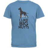 I Like Big Mutts Carolina Blue Adult T-Shirt