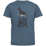I Like Big Mutts Carolina Blue Adult T-Shirt