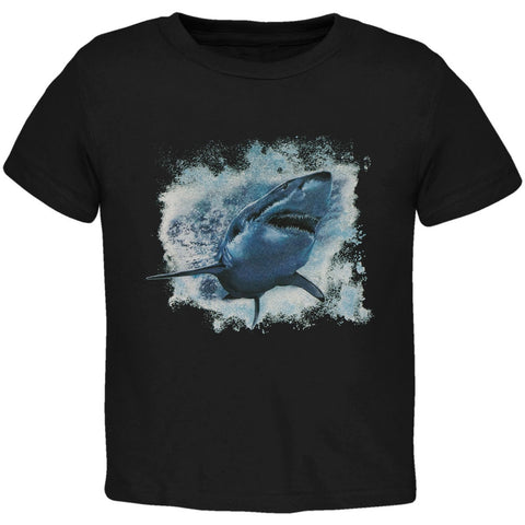 Great White Shark Black Toddler T-Shirt