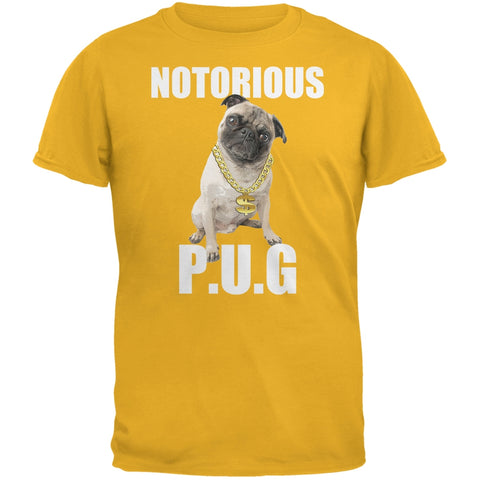 Notorious PUG Gold Adult T-Shirt