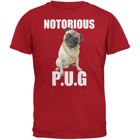 Notorious PUG Red Adult T-Shirt