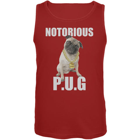 Notorious PUG Red Adult Tank Top