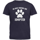 My Best Friends Are Adopted Black Adult T-Shirt