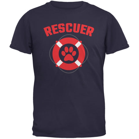 Rescuer Navy Adult T-Shirt