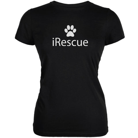 iRescue Black Juniors Soft T-Shirt