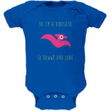 Ya I'm a Dinosaur - Pterodactyl Black Soft Baby One Piece