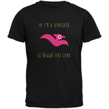 Ya I'm a Dinosaur - Pterodactyl Black Toddler T-Shirt