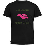 Ya I'm a Dinosaur - Pterodactyl Black Youth T-Shirt