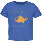 Ya I'm a Dinosaur - Stegosaurus Black Toddler T-Shirt