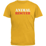 Animal Rescuer Black Adult T-Shirt