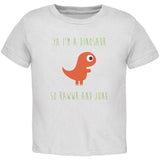 Ya I'm a Dinosaur - T-Rex Black Toddler T-Shirt